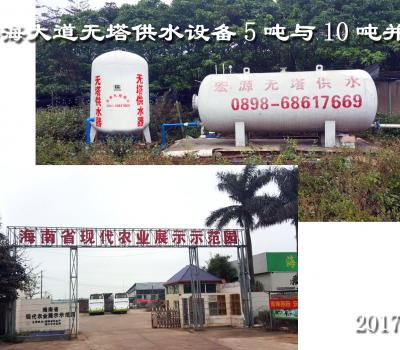 ?？谑幸４蟮罒o塔供水設(shè)備5T與10T并聯(lián)