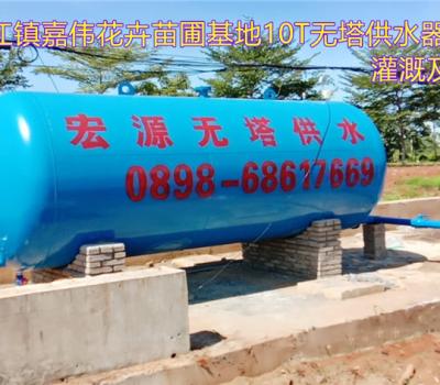2020.8.9?？谑腥?zhèn)嘉偉花卉苗圃基地 10T無塔供水器（船舶漆）灌溉及生活用水